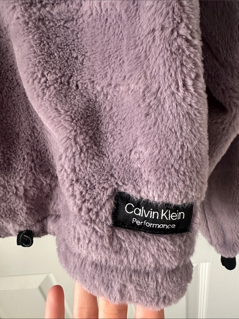 Calvin Klein Plush Lavender Quarter-Zip Pullover - Picture 2 of 5